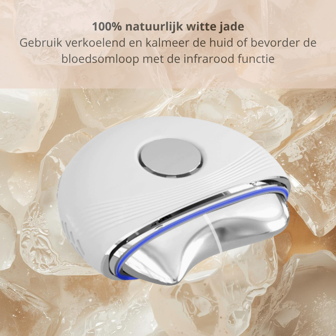 ContourGlow Pro | Elektrische Gua Sha Jade voor een gezonde en strakkere huid