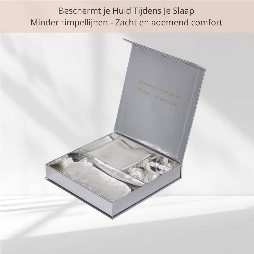 SilkGlow Beauty Slaapset | Voor Gladder Haar & Stralende Huid