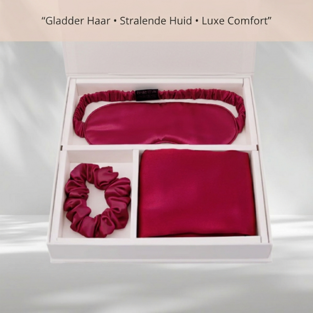 SilkGlow Beauty Slaapset | Voor Gladder Haar & Stralende Huid