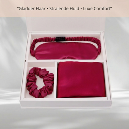SilkGlow Beauty Slaapset | Voor Gladder Haar & Stralende Huid